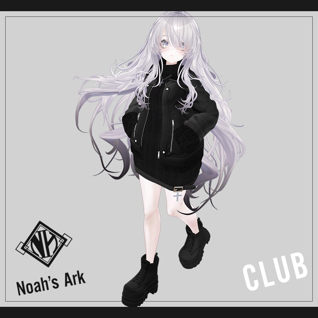 「ナナセ・ノワール」専用【3D衣装モデル】CLUB