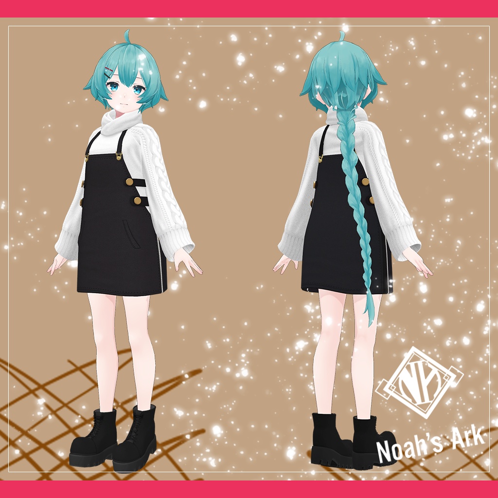 「薄荷」専用【3D衣装モデル】CaffeMocha(カフェモカ)