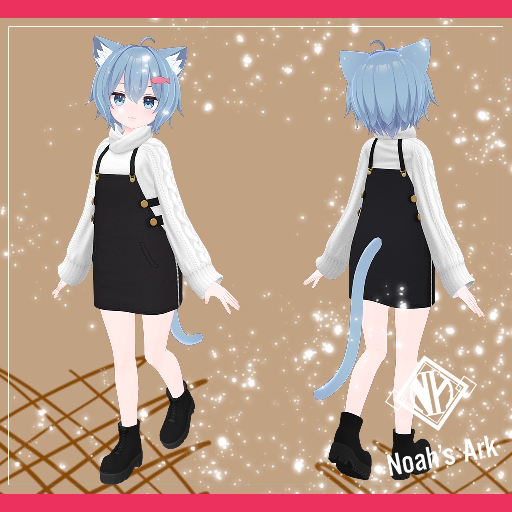 「ラスク」専用【3D衣装モデル】CaffeMocha(カフェモカ)