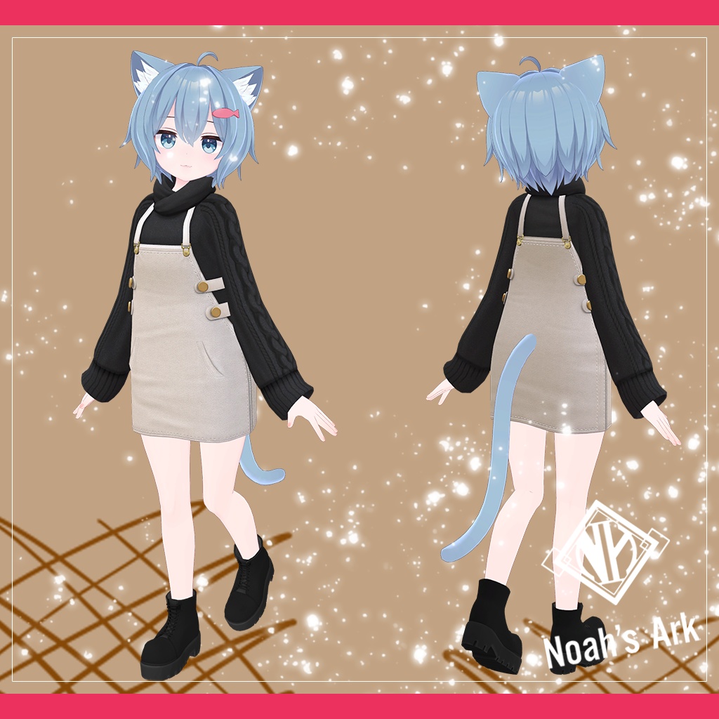 「ラスク」専用【3D衣装モデル】CaffeMocha(カフェモカ)