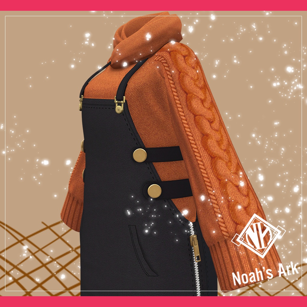 「ラスク」専用【3D衣装モデル】CaffeMocha(カフェモカ)