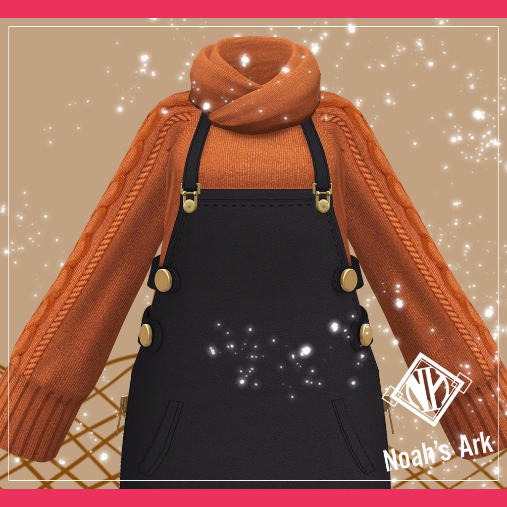 「ラスク」専用【3D衣装モデル】CaffeMocha(カフェモカ)