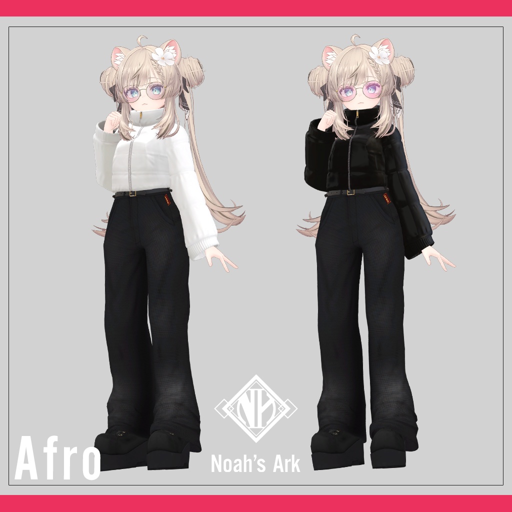 「マヌカ」専用【3D衣装モデル】アフロ