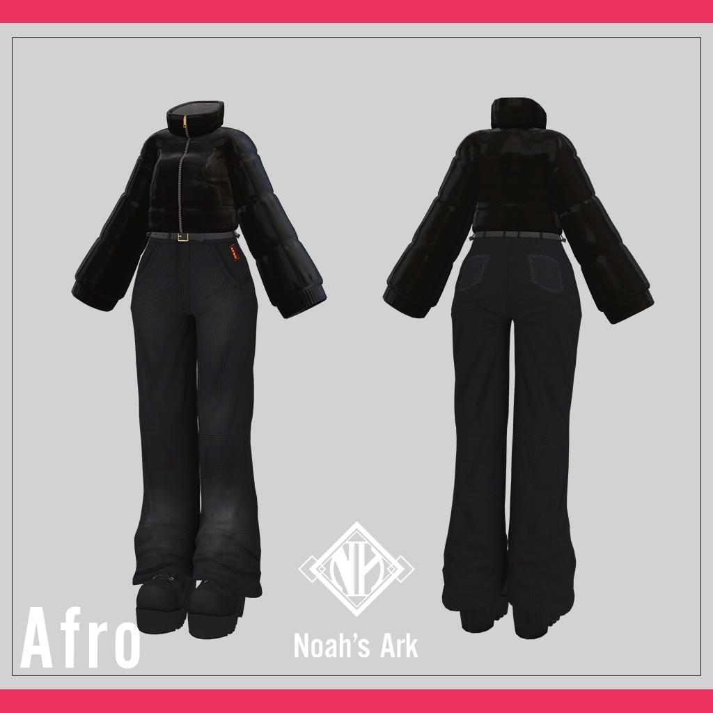 「マヌカ」専用【3D衣装モデル】アフロ