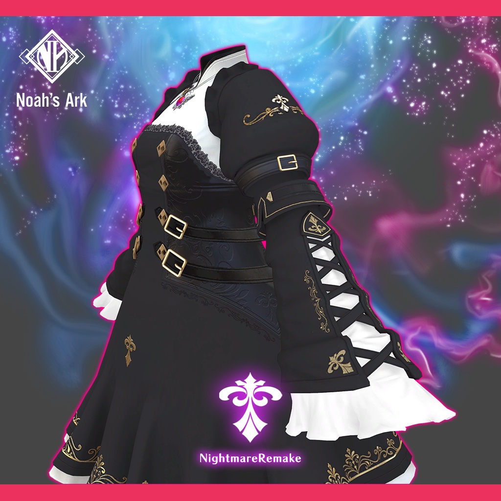 「マヌカ」専用【3D衣装モデル】ナイトメアRemake