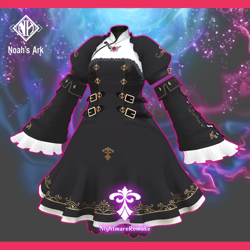 「マヌカ」専用【3D衣装モデル】ナイトメアRemake