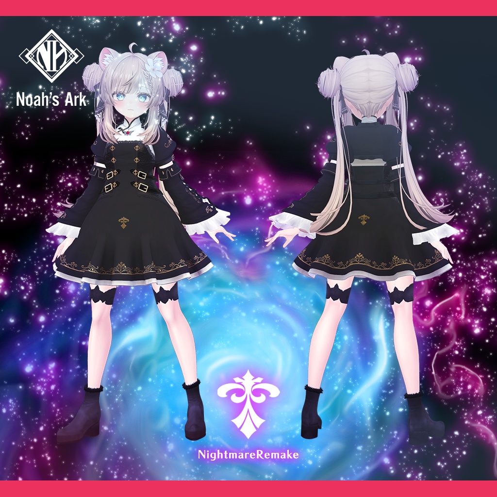 「マヌカ」専用【3D衣装モデル】ナイトメアRemake