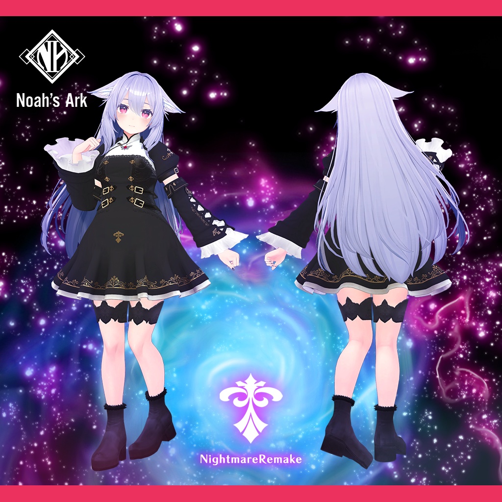 「桔梗」専用【3D衣装モデル】ナイトメアRemake