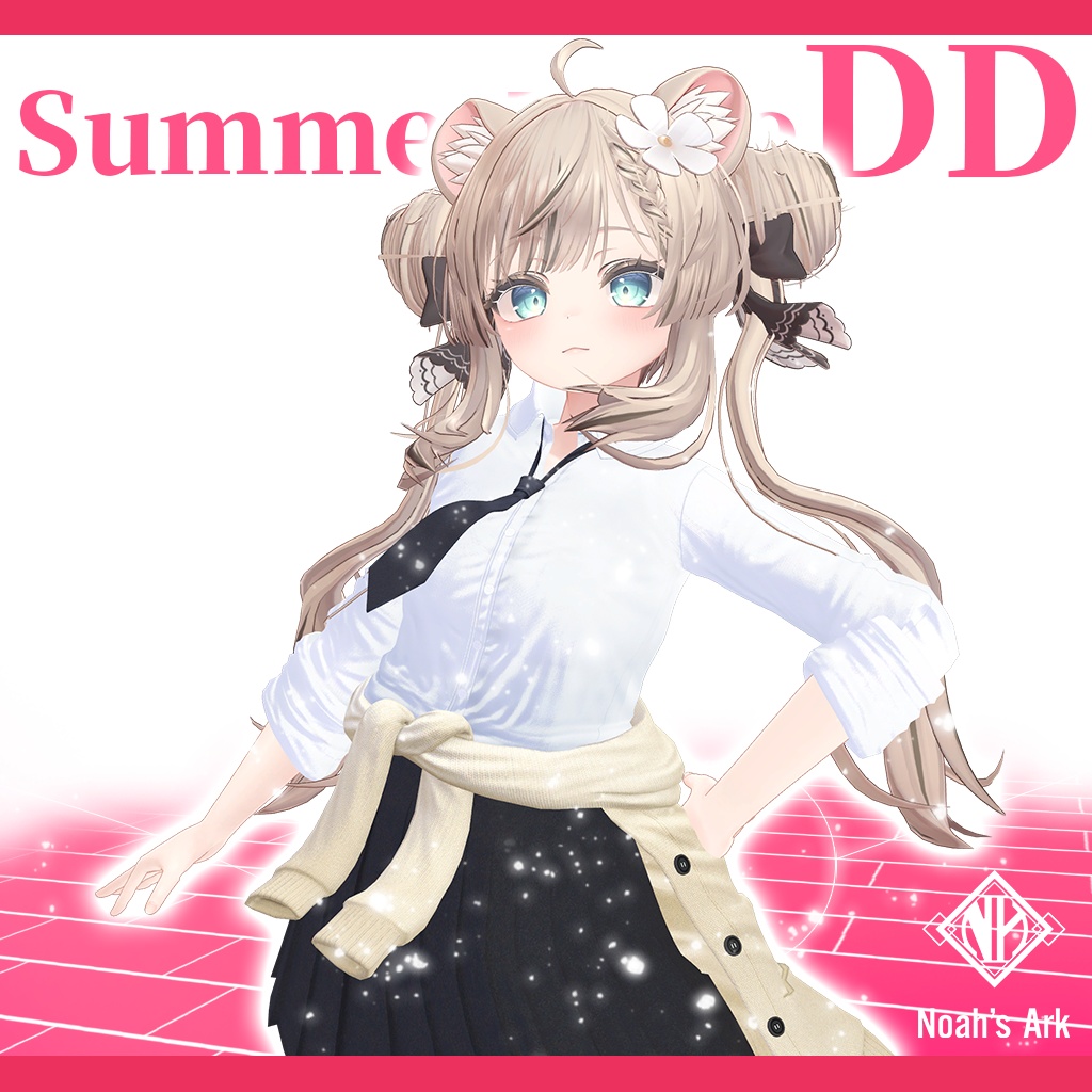「マヌカ」専用【3D衣装モデル】夏制服/サマータイムDD