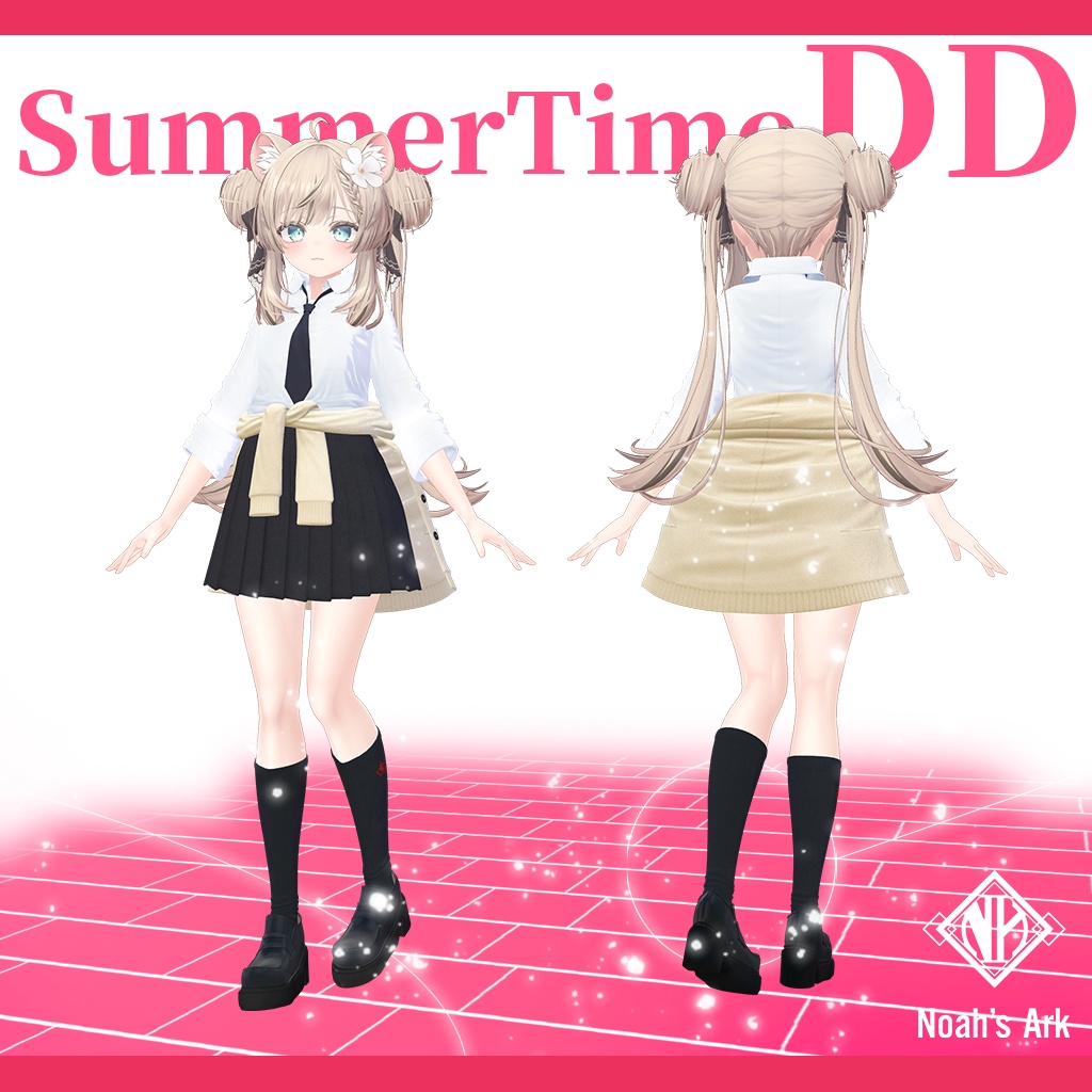 「マヌカ」専用【3D衣装モデル】夏制服/サマータイムDD