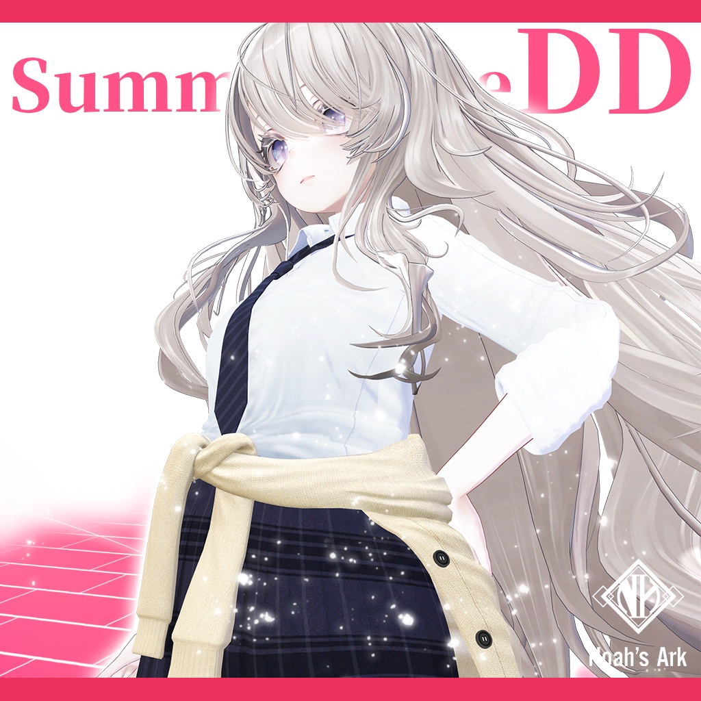 「ナナセ・ノワール」専用【3D衣装モデル】夏制服/サマータイムDD