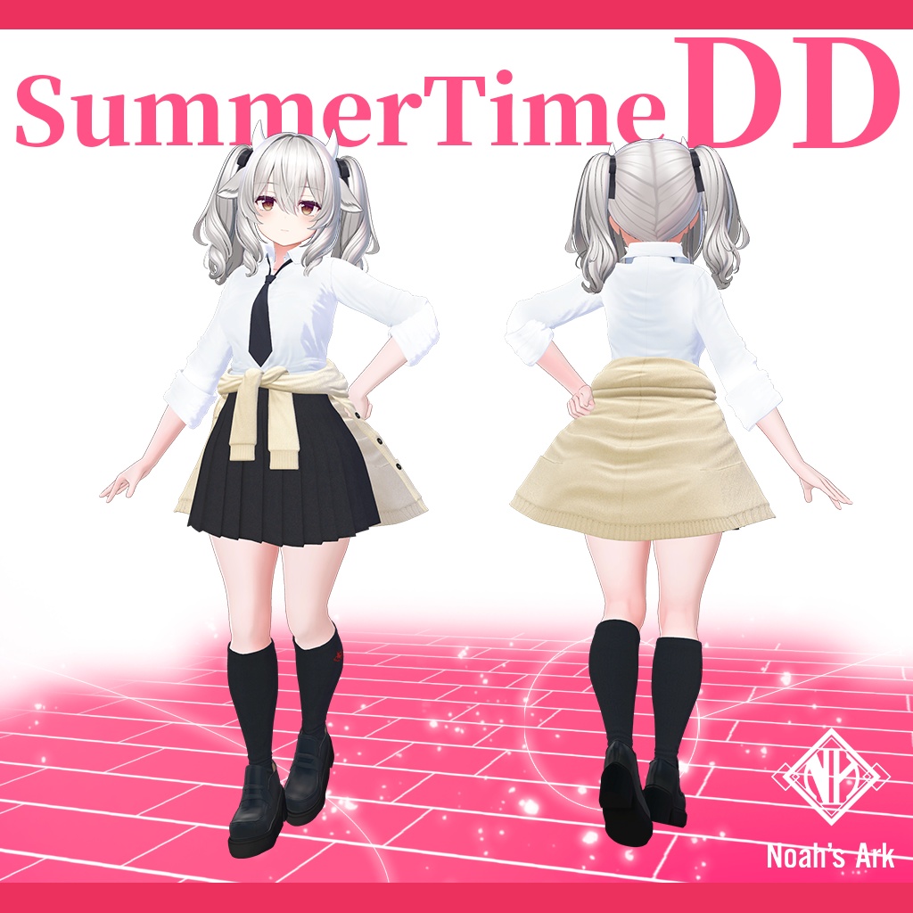 「ミルティナ」専用【3D衣装モデル】夏制服/サマータイムDD