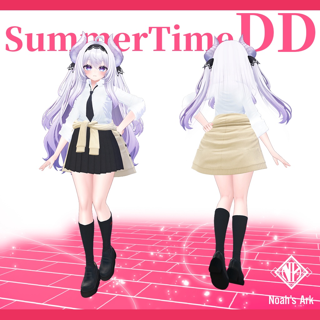 「愛莉」専用【3D衣装モデル】夏制服/サマータイムDD