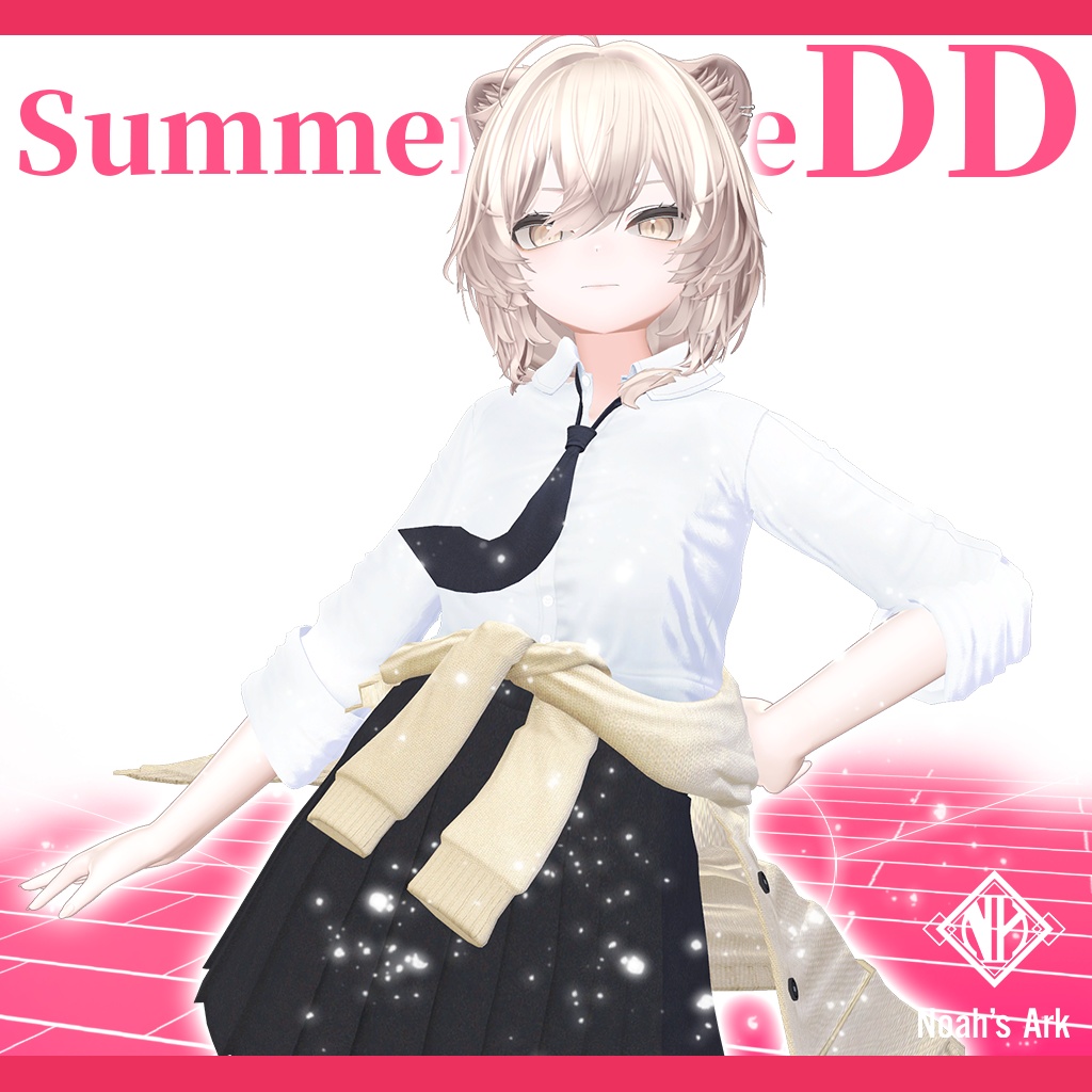 「真央」専用【3D衣装モデル】夏制服/サマータイムDD
