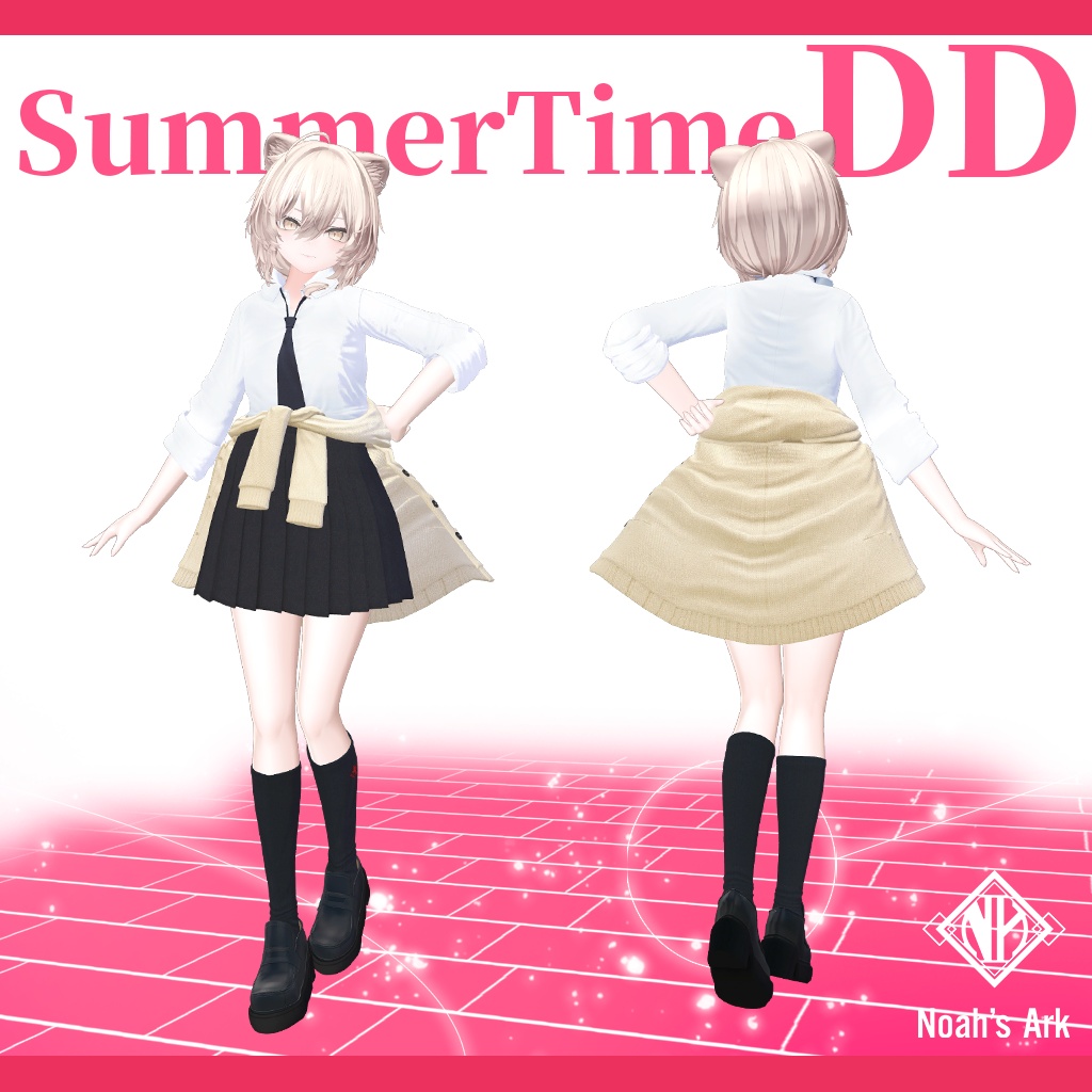 「真央」専用【3D衣装モデル】夏制服/サマータイムDD