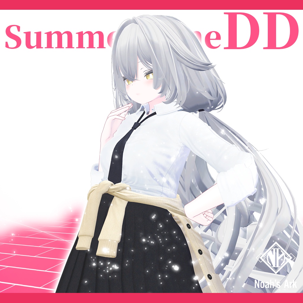 「ルルネ」専用【3D衣装モデル】夏制服/サマータイムDD