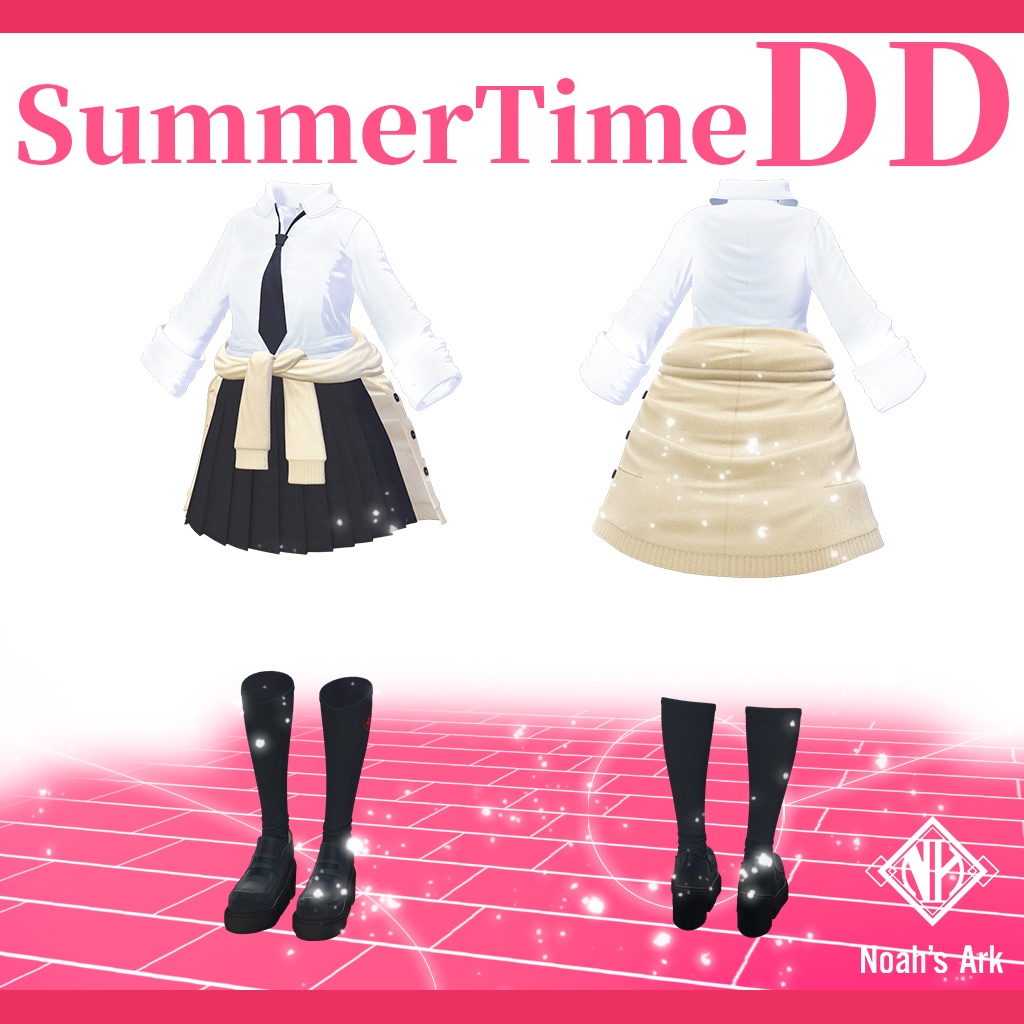 「ゾメちゃん」専用【3D衣装モデル】夏制服/サマータイムDD