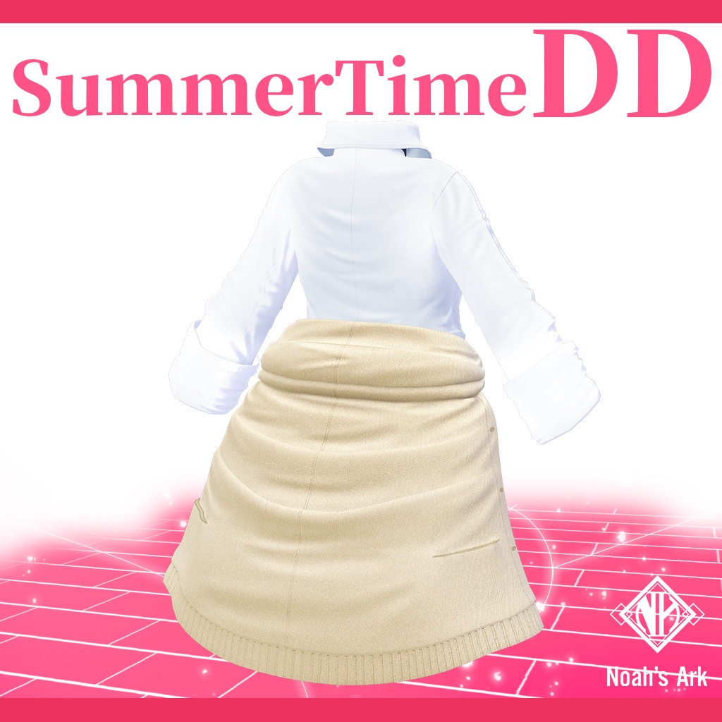 「ゾメちゃん」専用【3D衣装モデル】夏制服/サマータイムDD