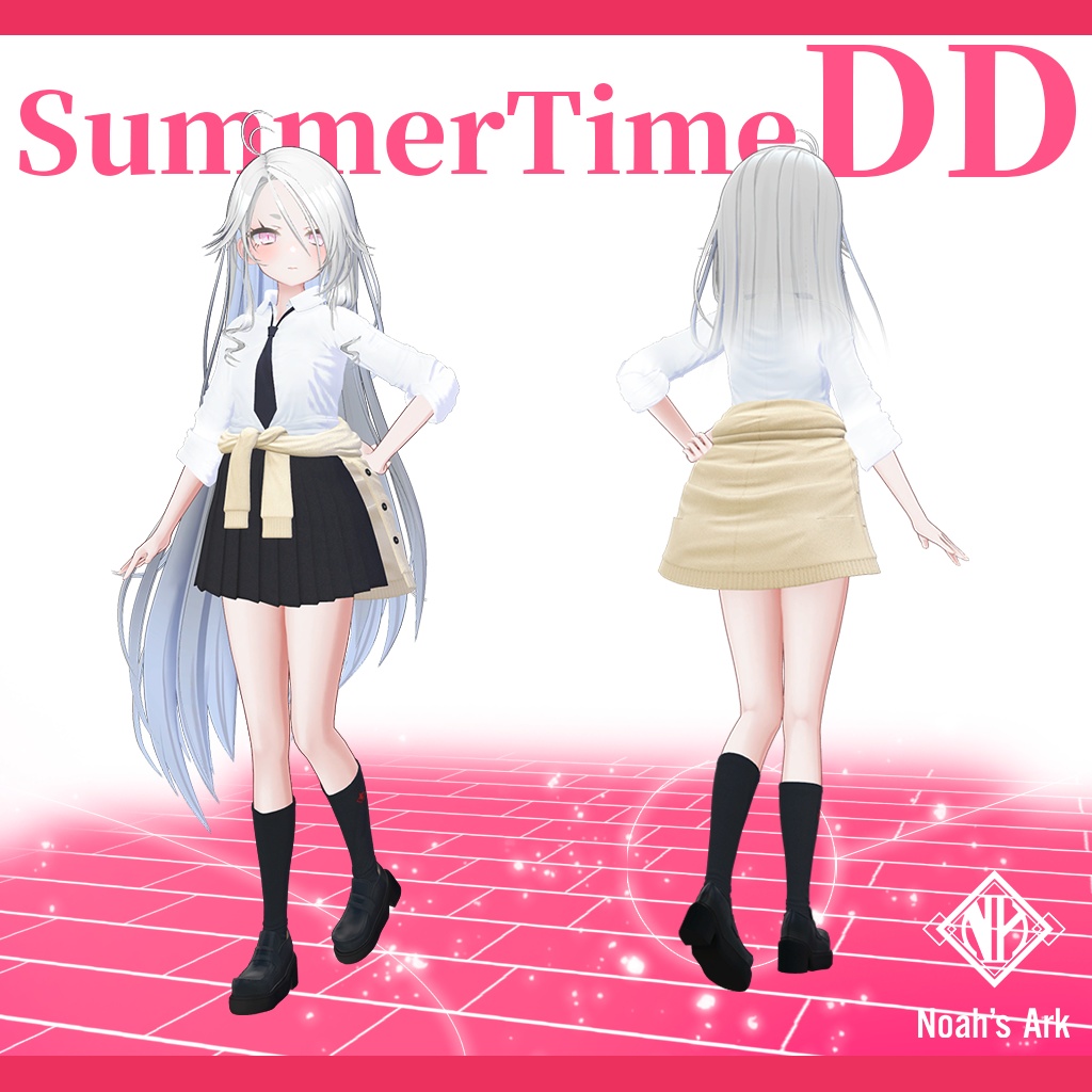 「ゾメちゃん」専用【3D衣装モデル】夏制服/サマータイムDD