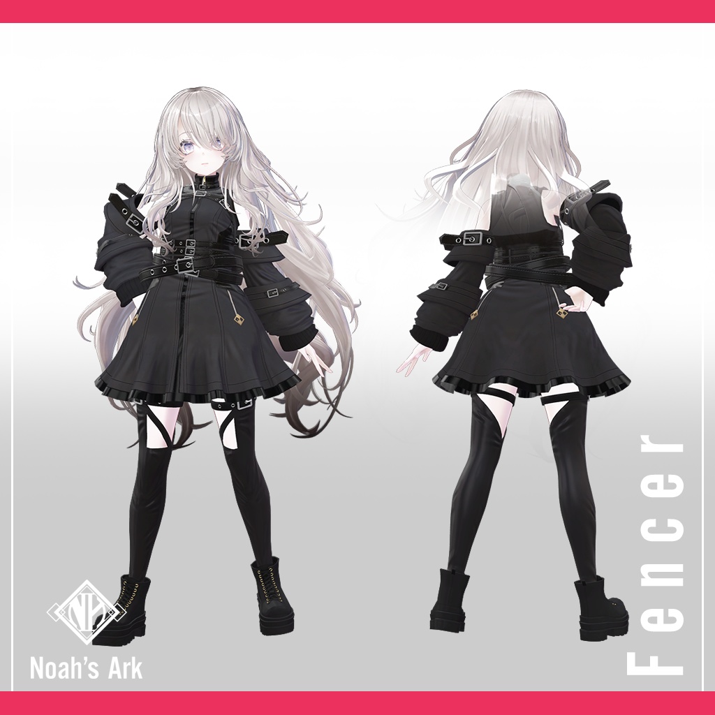 「ナナセ・ノワール」専用【3D衣装モデル】フェンサー / Fencer