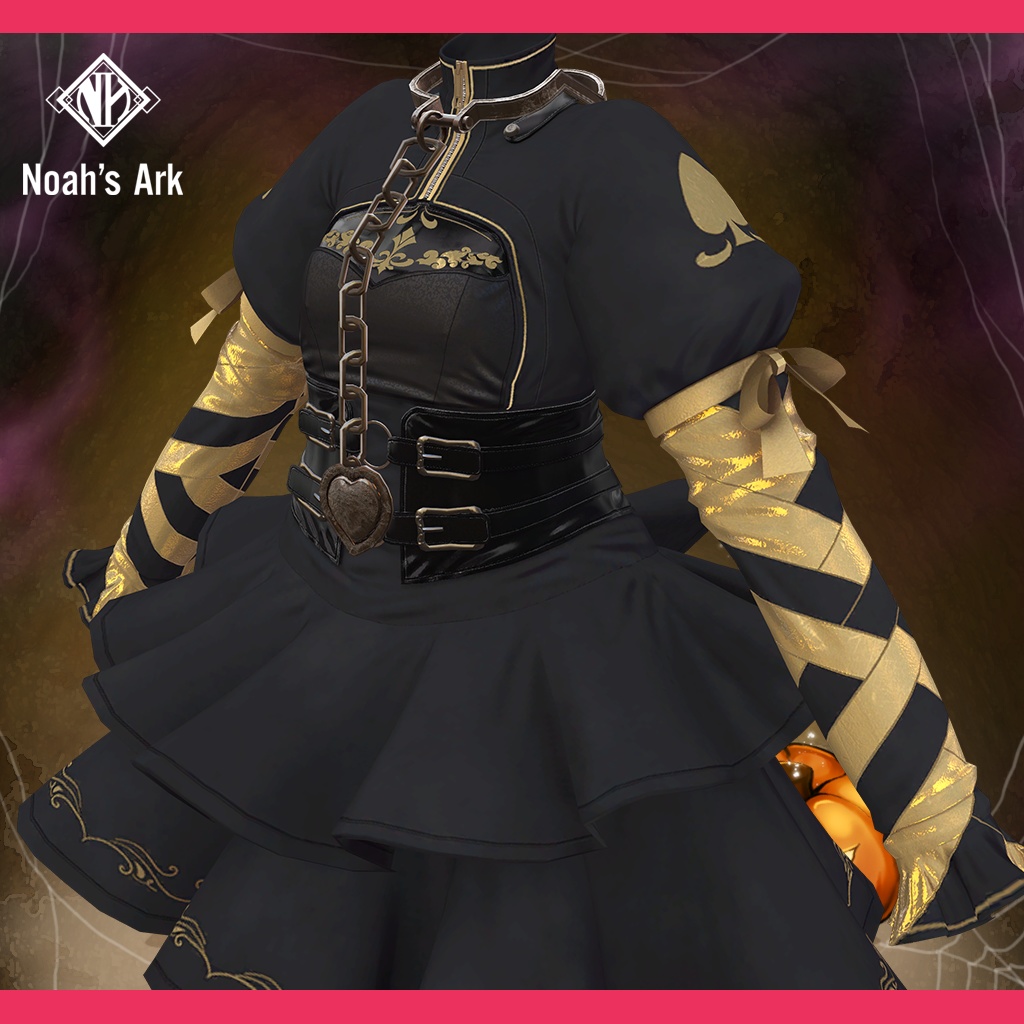 「ナナセ・ノワール」専用【3D衣装モデル】スプーキーマーリン / SpookyMarlin