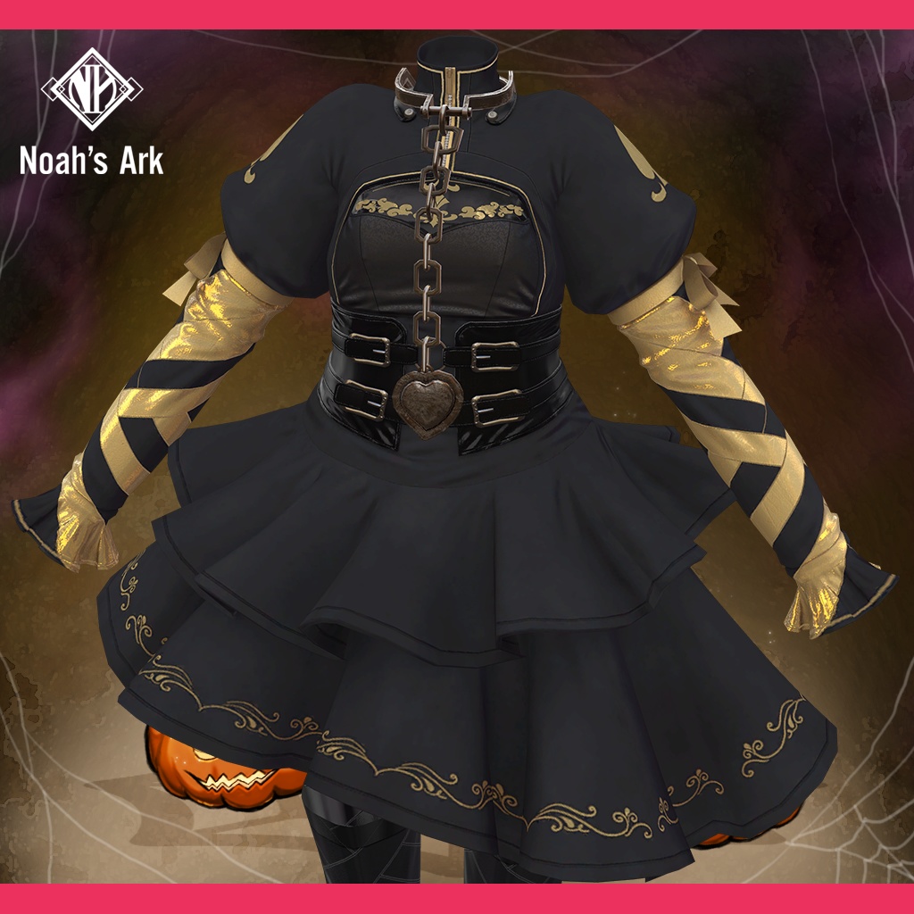 「ナナセ・ノワール」専用【3D衣装モデル】スプーキーマーリン / SpookyMarlin