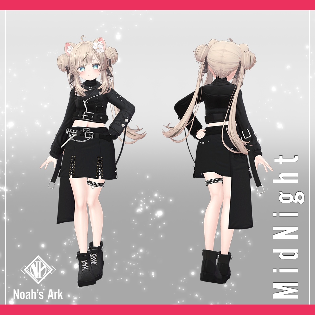 「マヌカ」専用【3D衣装モデル】ミッドナイト / MidNight