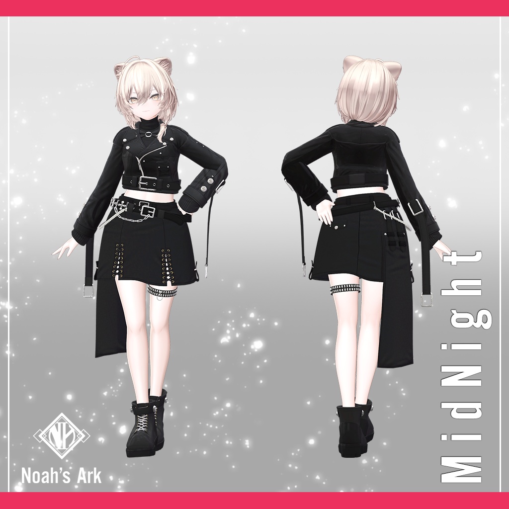 「真央」専用【3D衣装モデル】ミッドナイト / MidNight