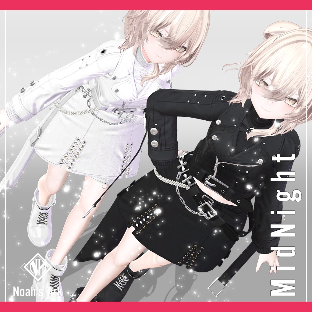 「真央」専用【3D衣装モデル】ミッドナイト / MidNight