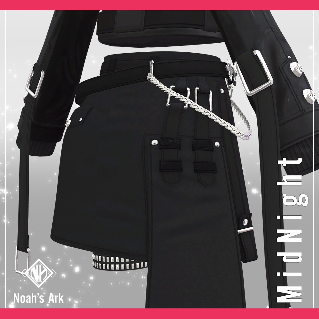 「ルルネ」専用【3D衣装モデル】ミッドナイト / MidNight