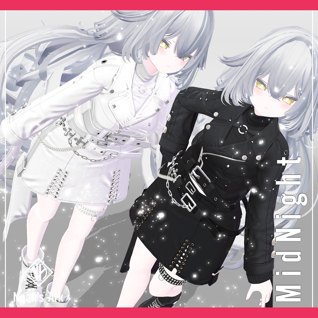 「ルルネ」専用【3D衣装モデル】ミッドナイト / MidNight