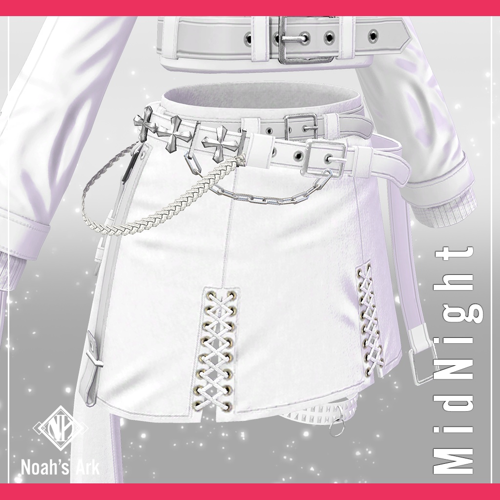 「ルルネ」専用【3D衣装モデル】ミッドナイト / MidNight