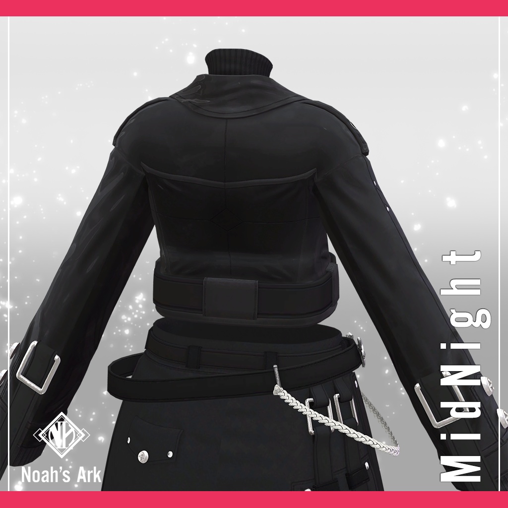 「ルルネ」専用【3D衣装モデル】ミッドナイト / MidNight