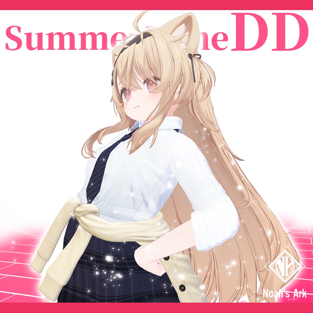 「エク」専用【3D衣装モデル】夏制服/サマータイムDD