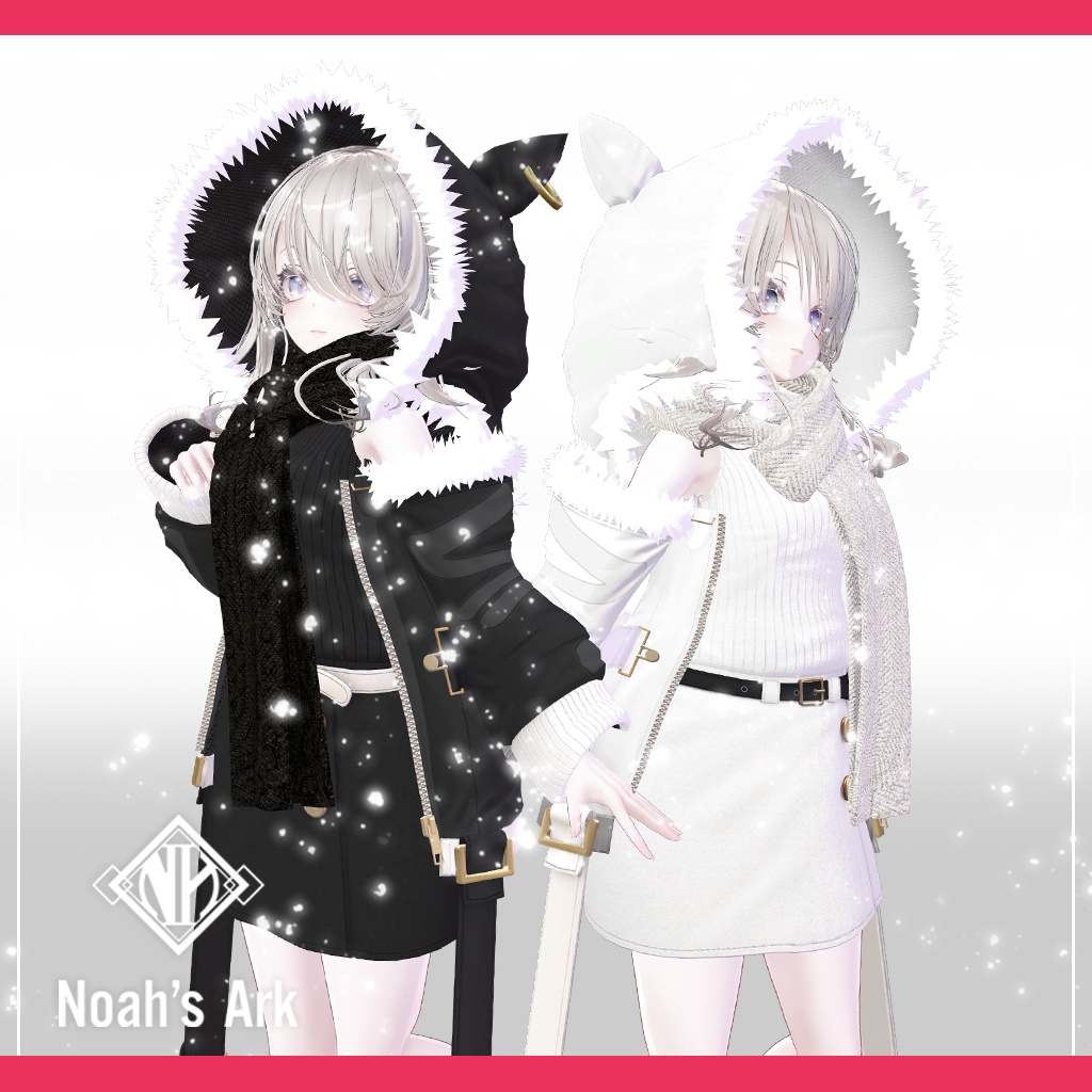 「ナナセ・ノワール」専用【3D衣装モデル】きなこもち