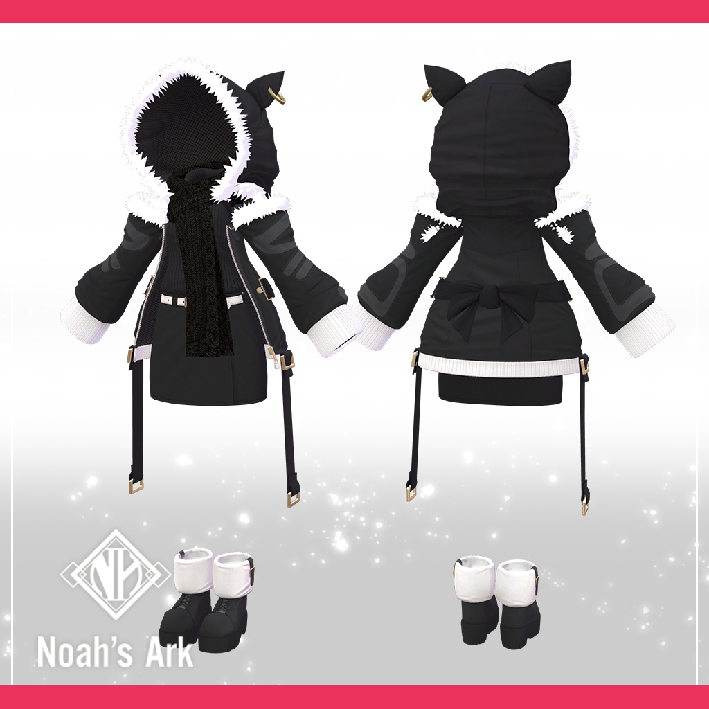 「ナナセ・ノワール」専用【3D衣装モデル】きなこもち