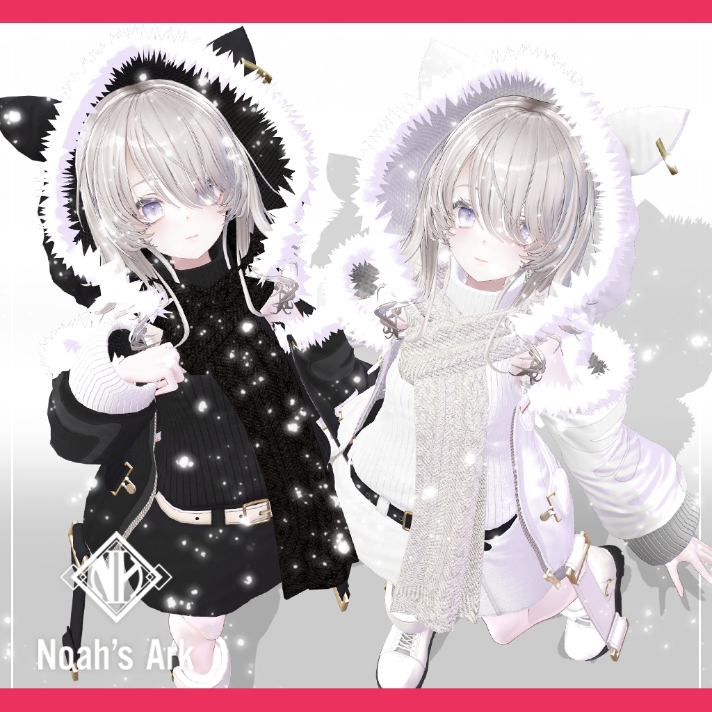 「ナナセ・ノワール」専用【3D衣装モデル】きなこもち