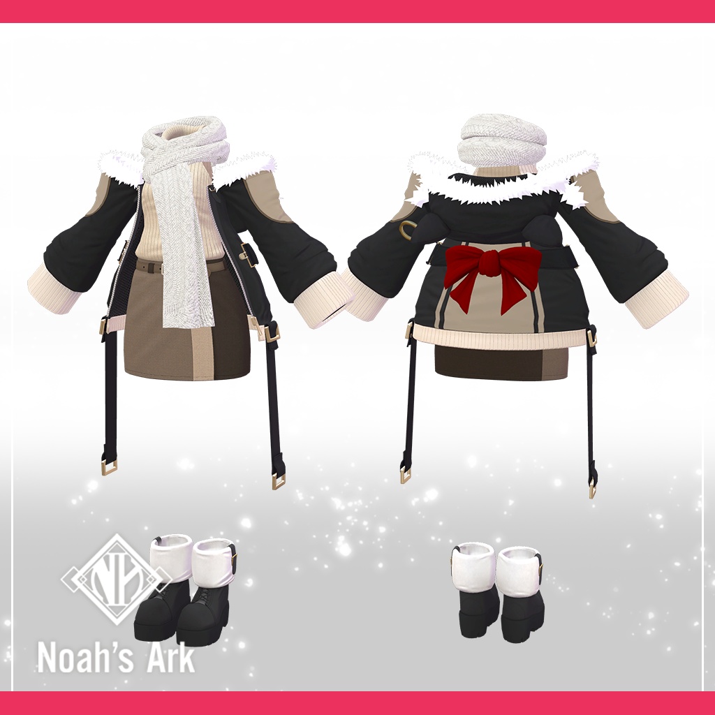 「ルルネ」専用【3D衣装モデル】きなこもち