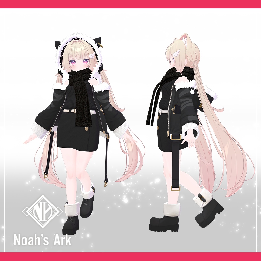 「シフォン-Chiffon-」「ショコラ-Chocolat-」【3D衣装モデル】きなこもち