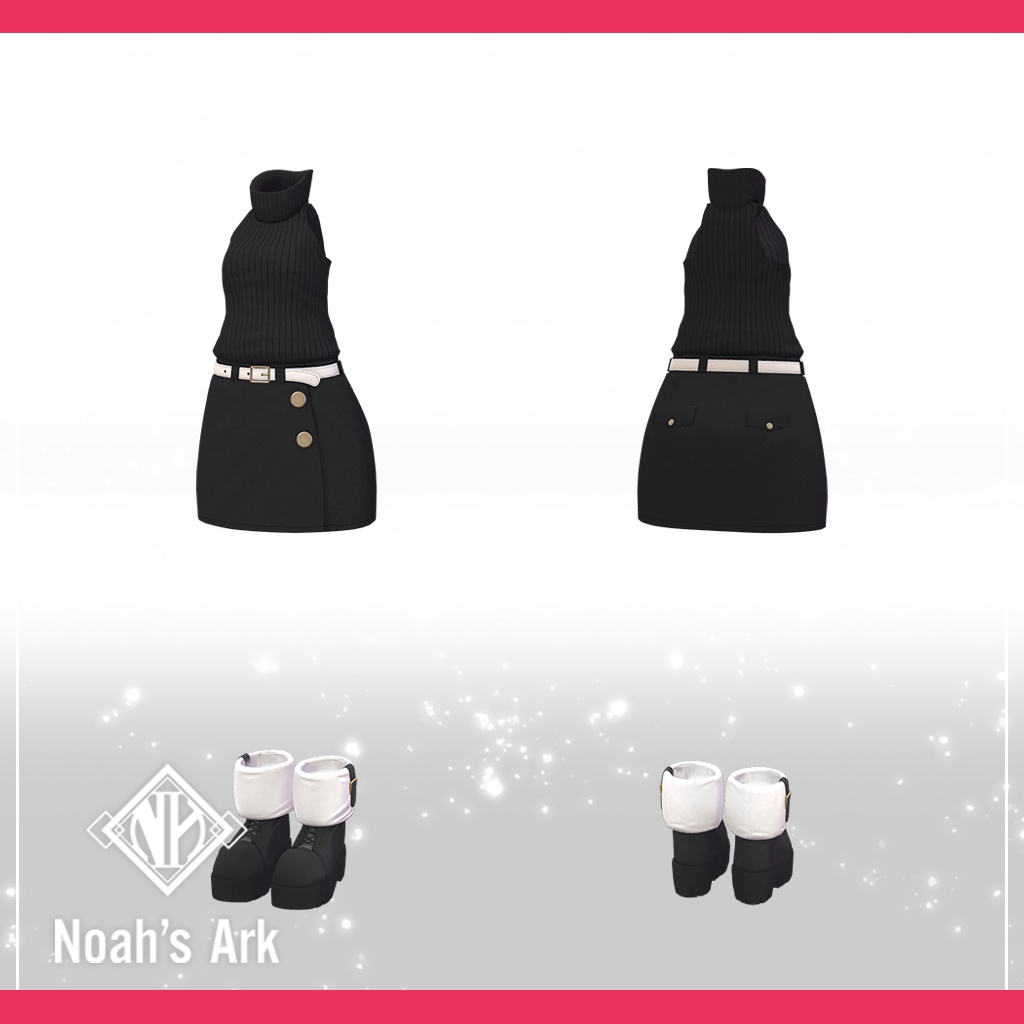 「シフォン-Chiffon-」「ショコラ-Chocolat-」【3D衣装モデル】きなこもち