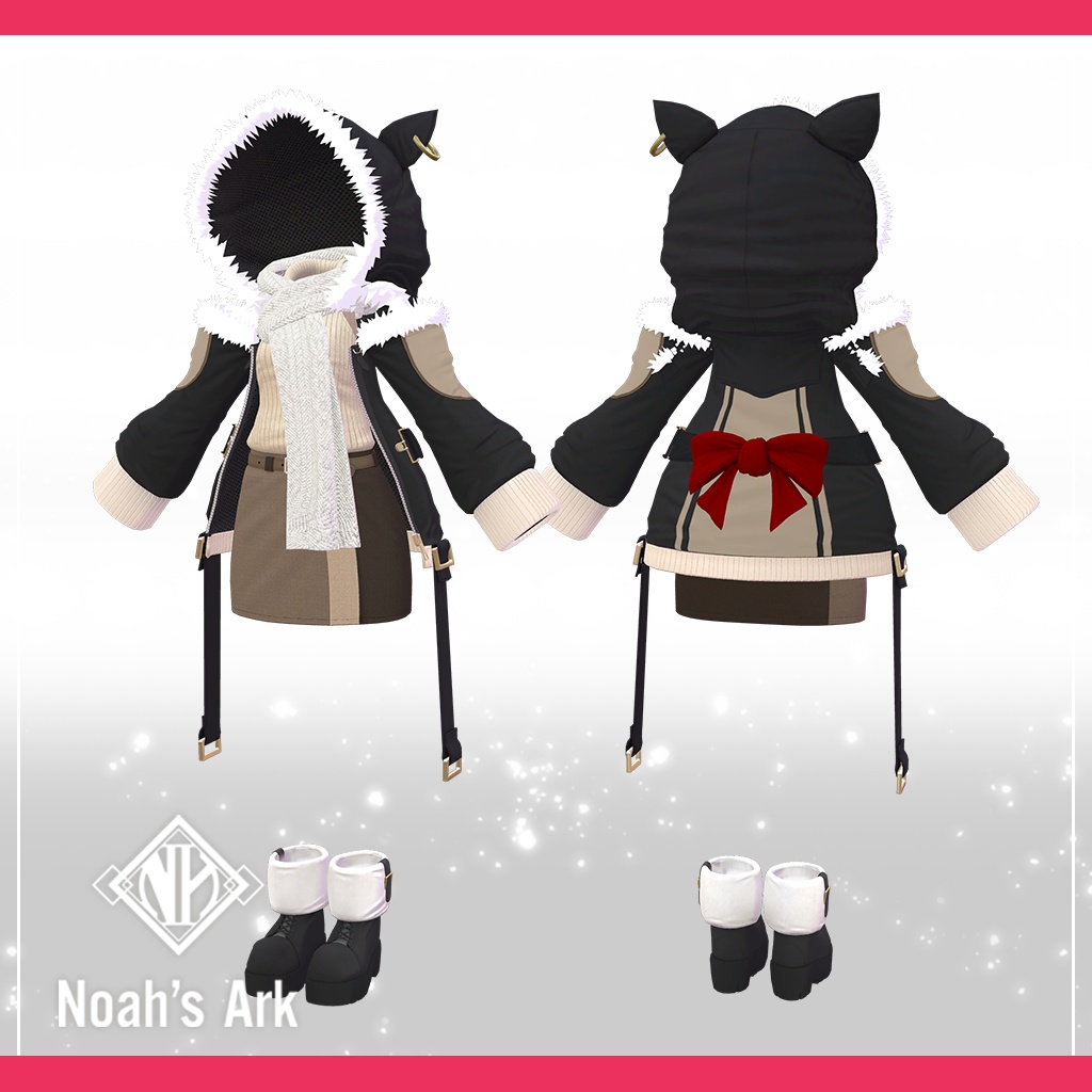 「エク」専用【3D衣装モデル】きなこもち