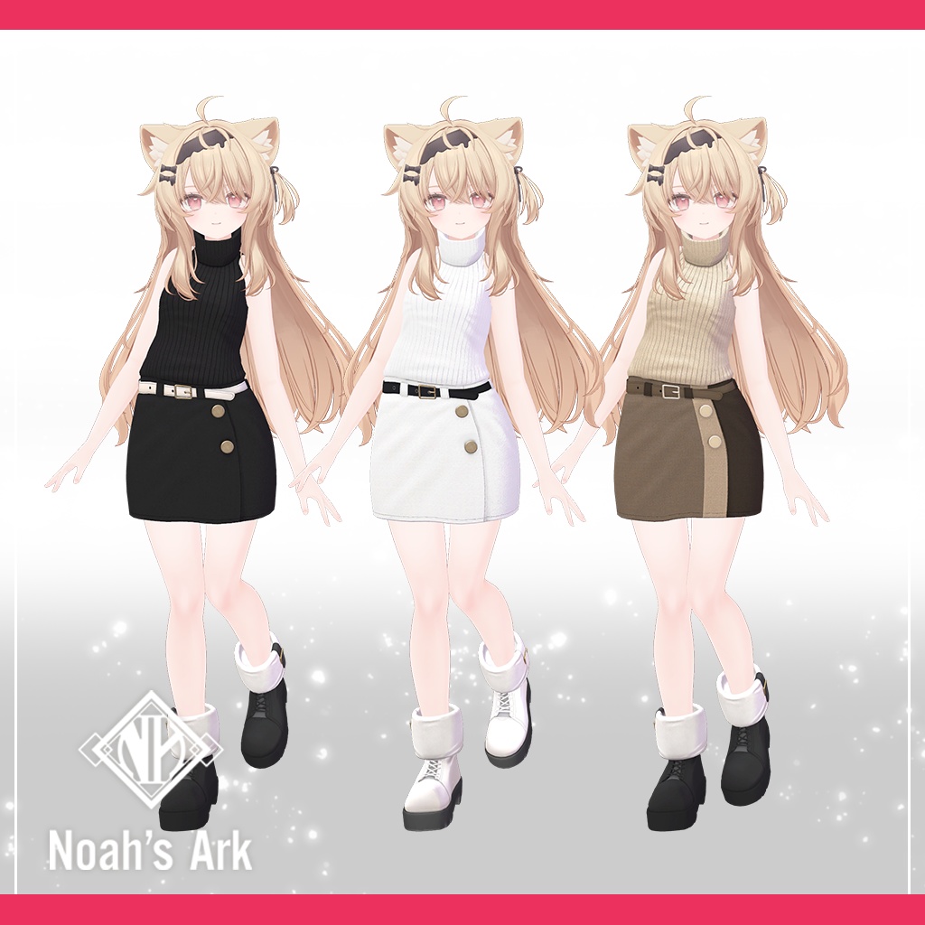 「エク」専用【3D衣装モデル】きなこもち