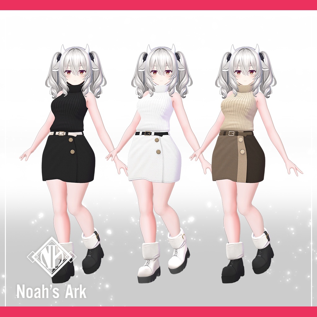 「ミルティナ」専用【3D衣装モデル】きなこもち