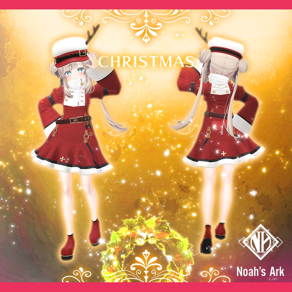 「マヌカ」専用【3D衣装モデル】キャンディスCHRISTMAS