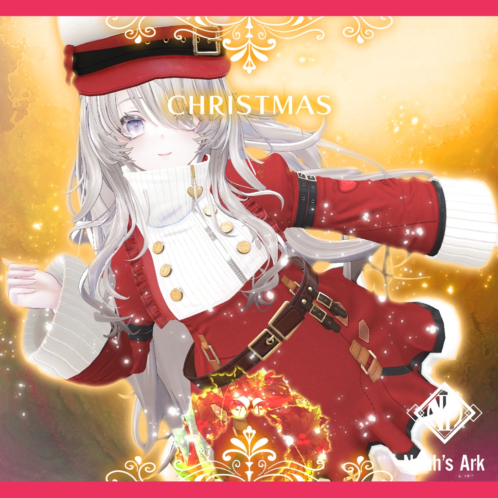 「ナナセ・ノワール」専用【3D衣装モデル】キャンディスCHRISTMAS