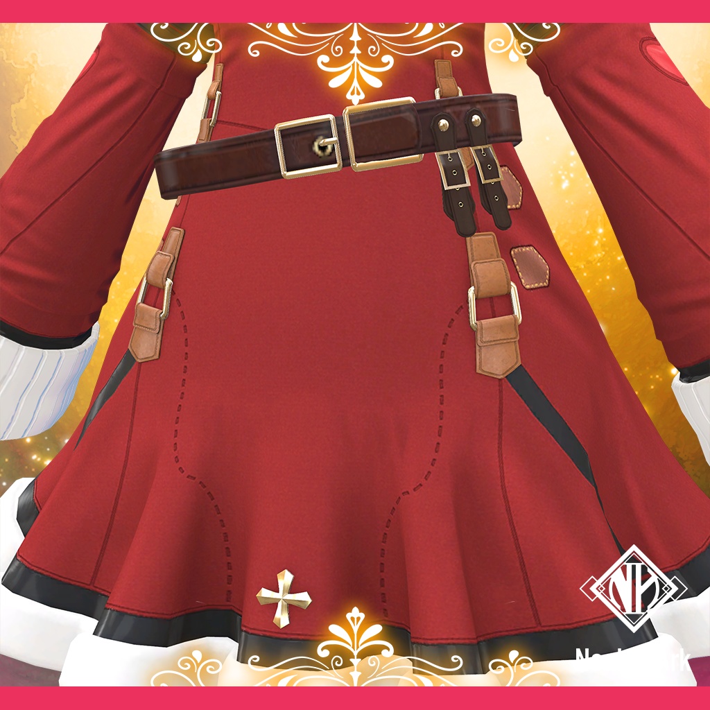 「ルルネ」専用【3D衣装モデル】キャンディスCHRISTMAS