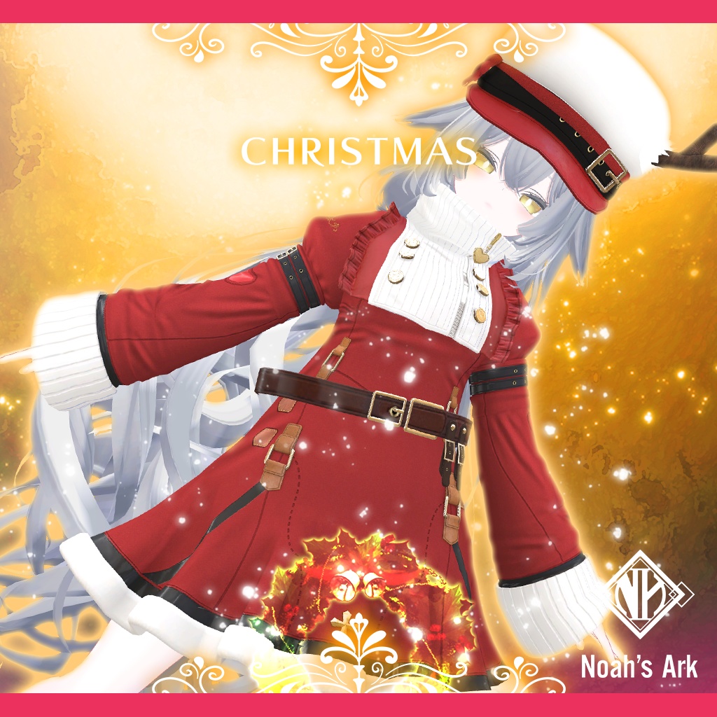 「ルルネ」専用【3D衣装モデル】キャンディスCHRISTMAS