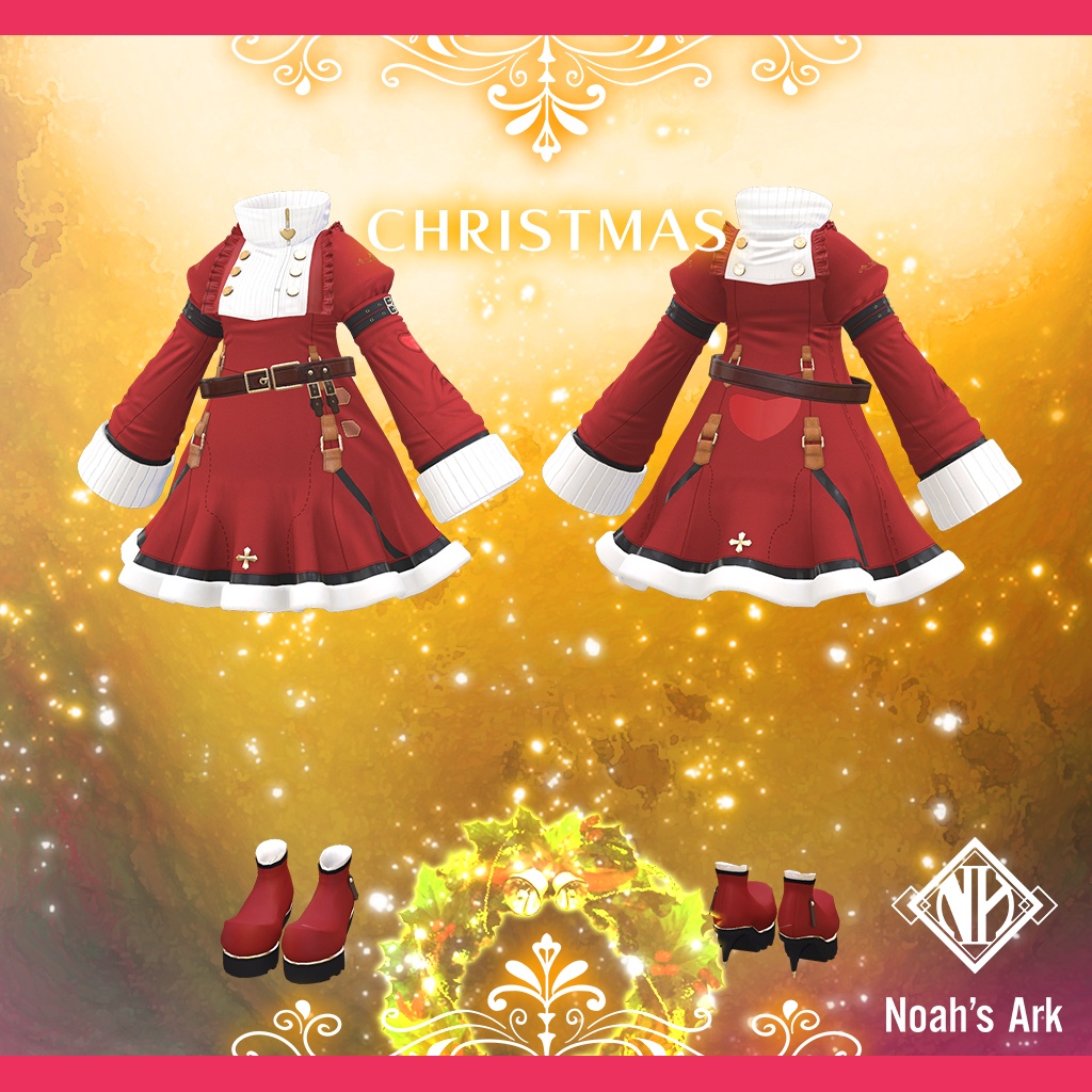 「エク」専用【3D衣装モデル】キャンディスCHRISTMAS