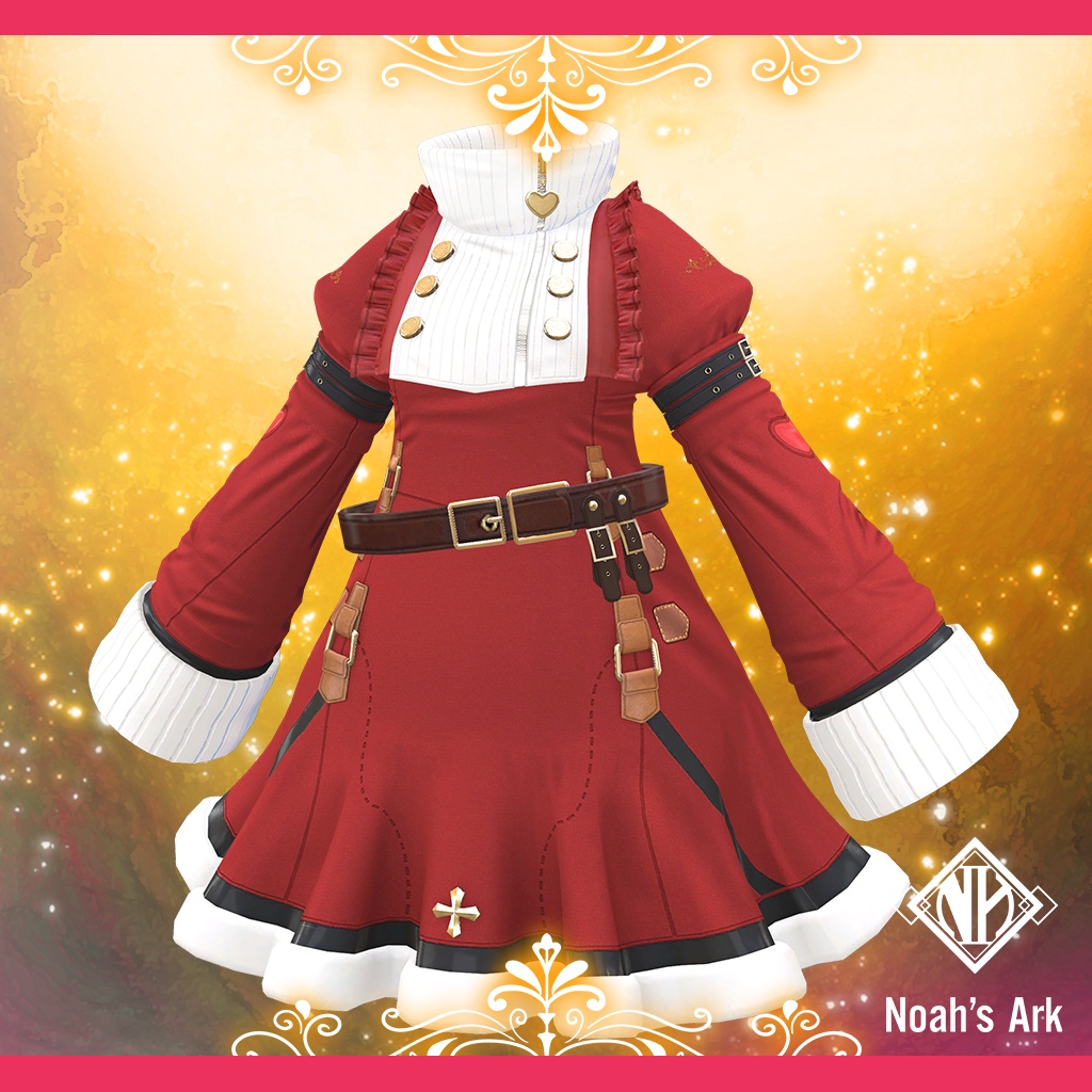 「エク」専用【3D衣装モデル】キャンディスCHRISTMAS