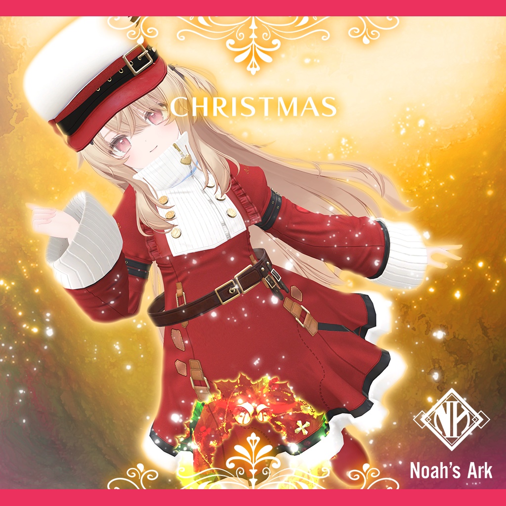 「エク」専用【3D衣装モデル】キャンディスCHRISTMAS